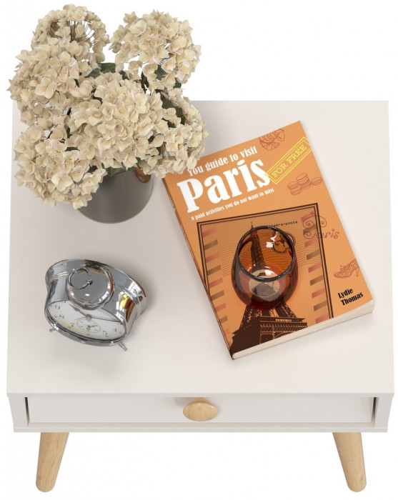 Афина Спальня 4-09901М1к.с. Тумба прикроватная, кашемир серый