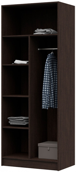 ШК 556 Бася ЛДСП шкаф с перегородкой венге/белфорт