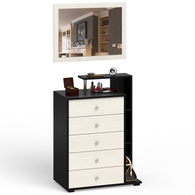 Камелия Комод + Зеркало, венге/дуб лоредо