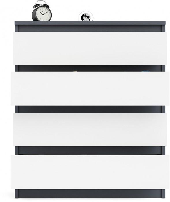 Мори Комод МК800.4, графит/белый