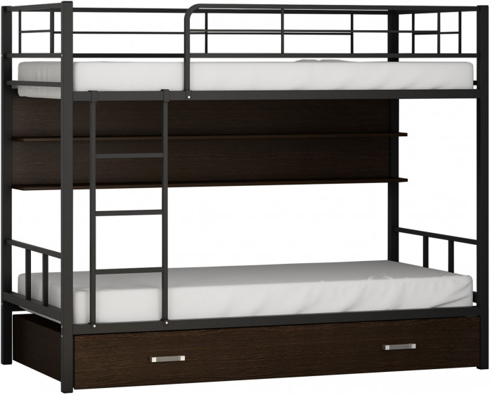 Двухъярусная кровать Севилья 2ПЯ (Серый, Крем)