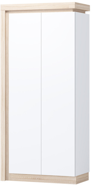 Астра Шкаф №1, Белый глянец/Сонома