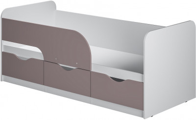 Кровать детская Стандарт КР-22 НЕВ, Белый, Розовый