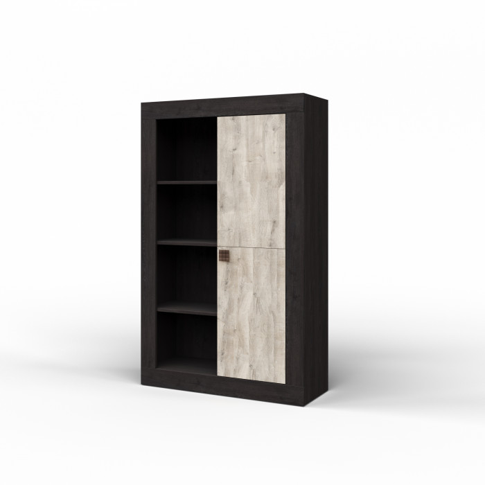 Шкаф низкий для гостиной "Лондон" - Дуб кентерберри/Сосна натуральная