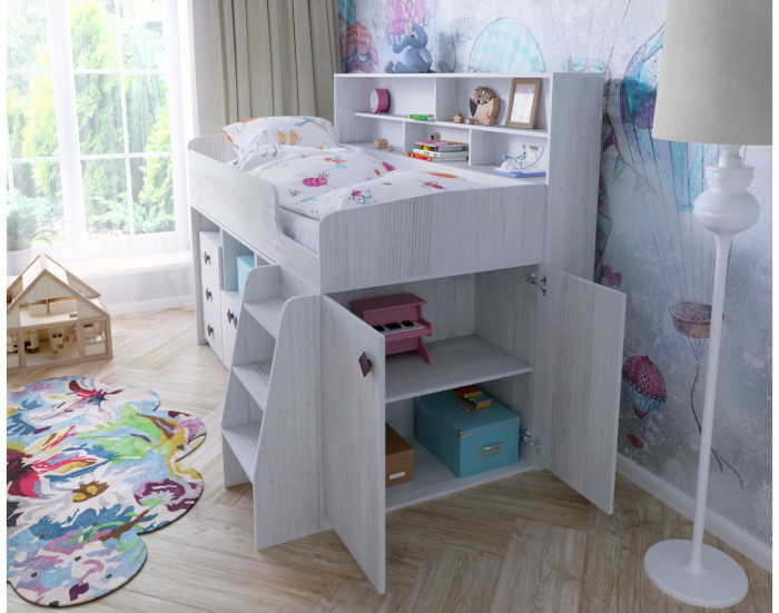 Кровать-чердак Малыш 5 (Винтерберг/Винтерберг)