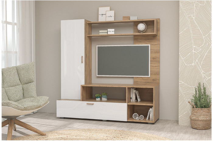 Гостиная Аллегро 8 (Ясень шимо темный / светлый)