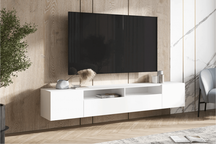 Тумба под ТВ Сити, белый (Белый)