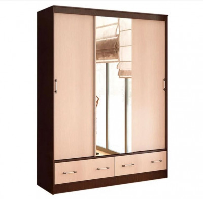Шкаф-купе "Модерн-2" 1,65м (1650х2220х610) венге/лоредо
