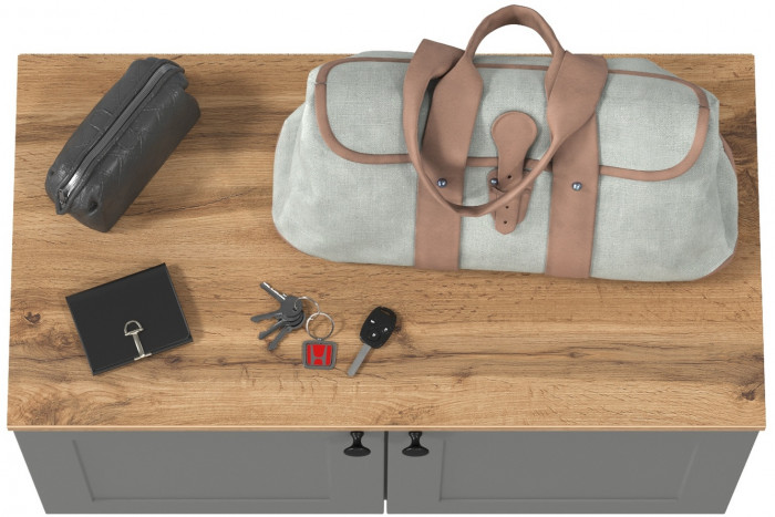 Остин 13.257 Тумба, серый графит/дуб крафт золотой