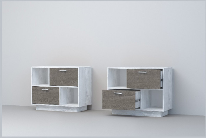 Эго Тумба Т-1 ПД (Камень Темный/Дуб Крафт Золотой)