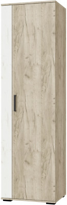 Шкаф платяной Оскар-18, Дуб крафт серый/Дуб крафт белый