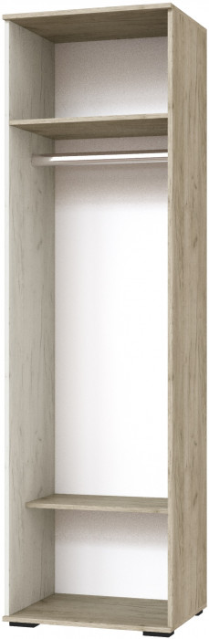 Шкаф платяной Оскар-18, Дуб крафт серый/Дуб крафт белый