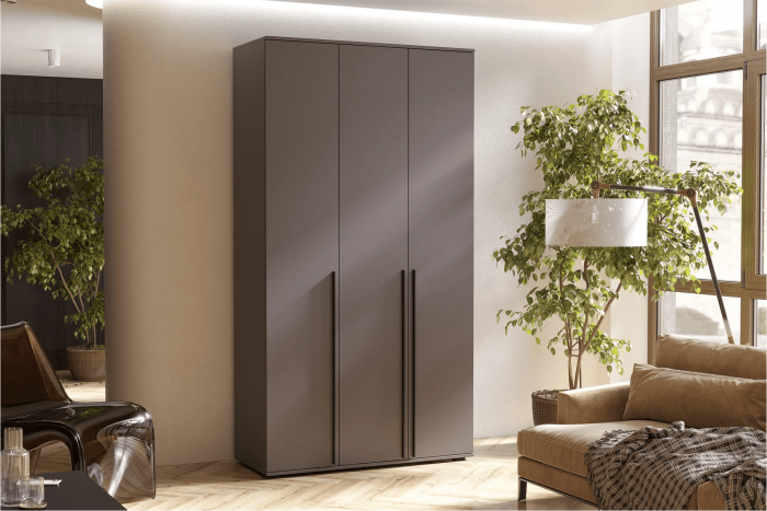 Норд Шкаф трехстворчатый 1200 Дуб Крафт белый