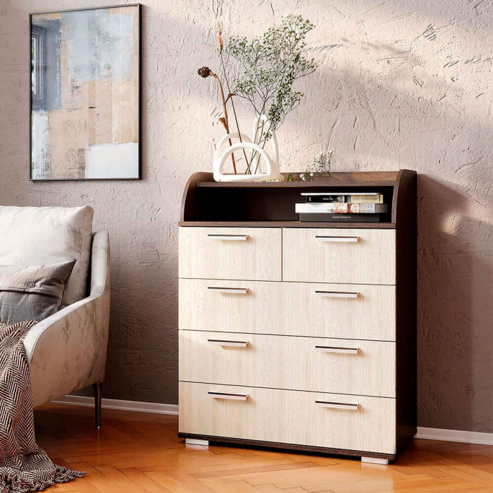 Комод "Стандарт №1" NEW (800х1020х460) венге/лоредо