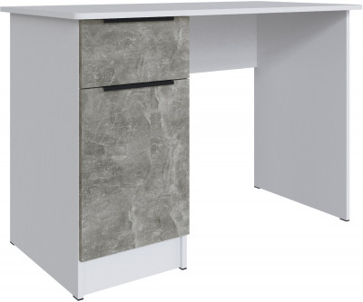 Стол письменный Мадрид (1,1), Белый/Ателье светлое