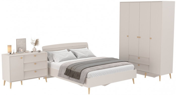 Афина Спальня 11-1600, кашемир серый