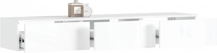 Норд Полка косметическая (Белый глянец, Белый)