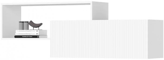 Хелен ПЛ 01 Полка (1,402х0,472х0,330) белый супермат/белый