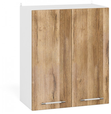 Кухня Мебель--24 ШВ600 Шкаф 60 см., цвет корпус белый/фасад МДФ дуб вотан, ШхГхВ 60х32х72 см.