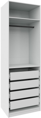 Гардеробная Квадро комплект (500) 4, Белый