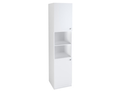 Шкаф-пенал закрытый 2/3 Белый/Белый