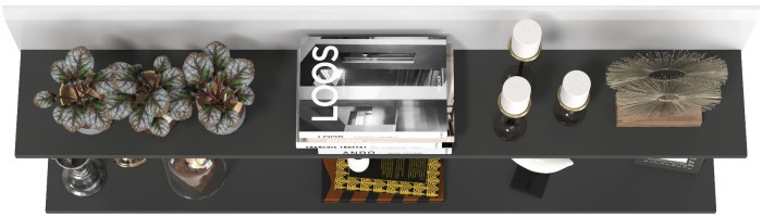 Сидней 16.486 Полка 2 штуки, белый/чёрный