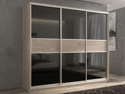 Шкаф-купе Кааппи 12 Кастелло Серый 240х45х230 см