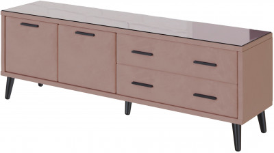 Тумба ТВ интерьерная Виго 1,6 пыльная роза