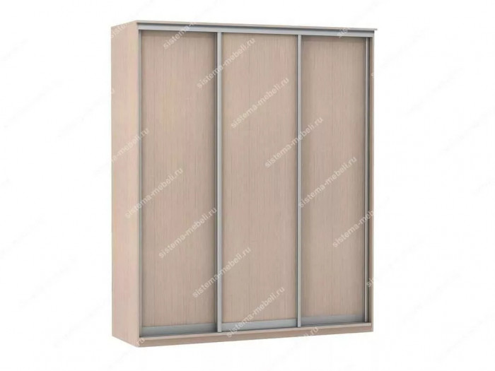 Шкаф купе Модерн 1776х450 3-х дверный 3-х секционный глухой ясень