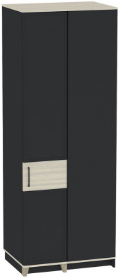 Шкаф угловой Аурелио 56, Антрацит, Блеквуд Сатиновый