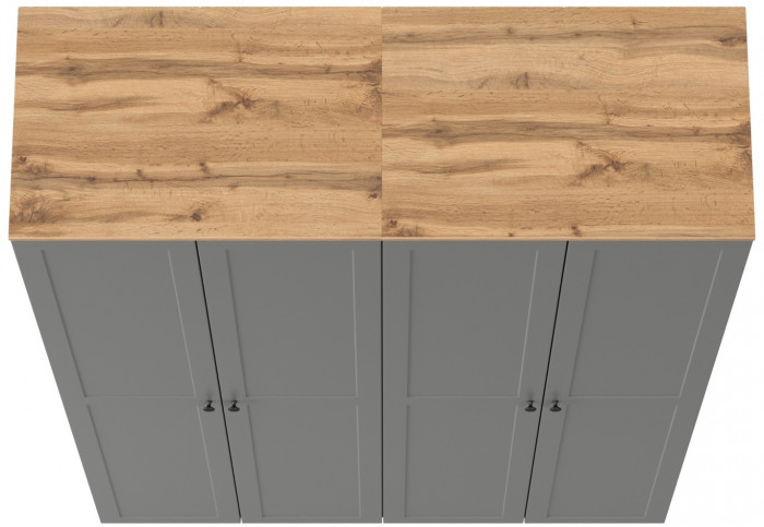 Остин 13.224 Шкаф 2 шт., серый графит/дуб крафт золотой