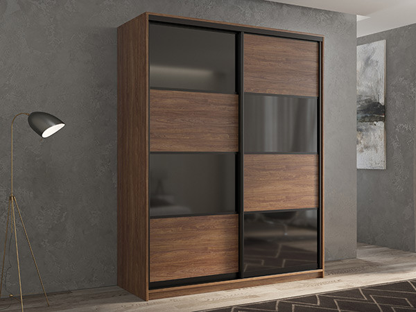 Шкаф-купе Кааппи 13 Морское Дерево Винтаж 160х45х230 см