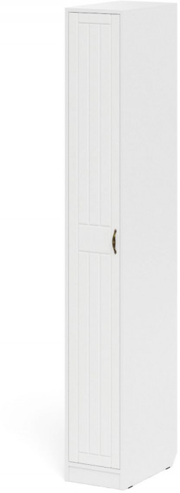 Прихожая П-6-500 Пенал, белая шагрень/фасады МДФ белое дерево фрезеровка прованс