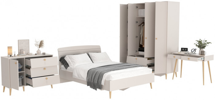 Афина Спальня 13-1400, кашемир серый