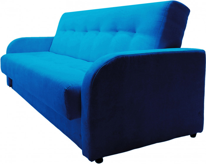 Раскладной диван-кровать, прямой, книжка, цвет серый, велюр, Лондон Люкс 140