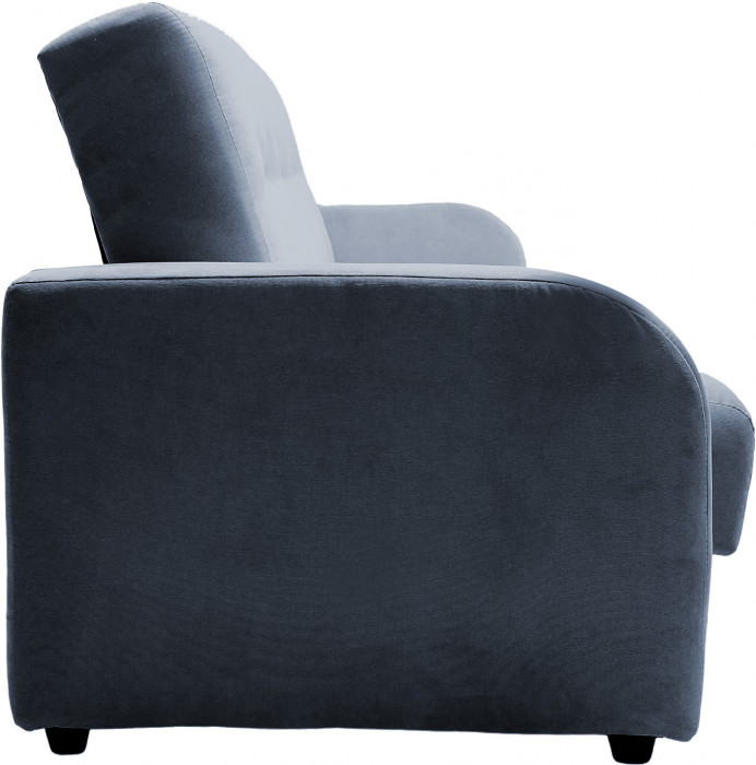 Диван-книжка Лондон Люкс, 140х190, велюр серый