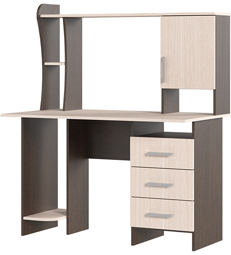 СТОЛ КОМПЬЮТЕРНЫЙ №5 (1,2х1,42х0,67) венге/белфорт