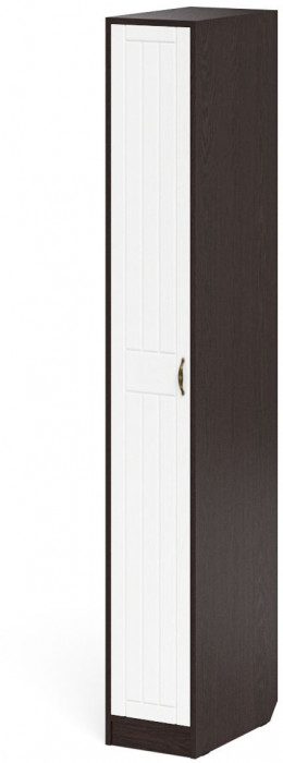 Прихожая П-6-500 Пенал, венге/фасады МДФ белое дерево фрезеровка прованс