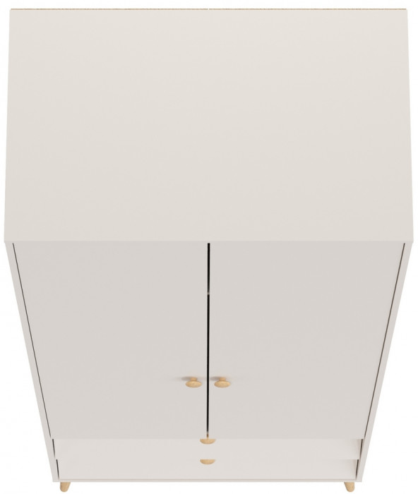 Афина Спальня 4-75901М1к.с. Шкаф 2-х дверный с двумя ящиками, кашемир серый