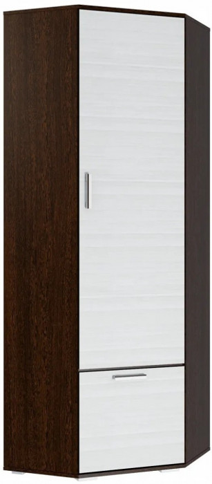 Ника Шкаф угловой, шу701, Ясень шимо темный/светлый