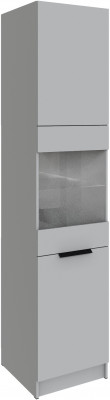 Шкаф Мадрид (0,5) с 3 фасадами, Камень серый