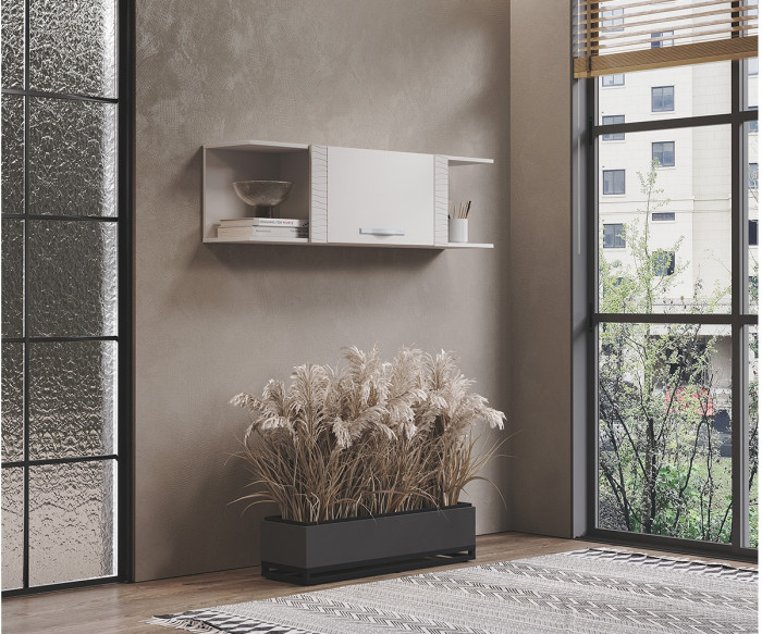 Полка навесная "Монако" АН-07 кашемир/МФ03