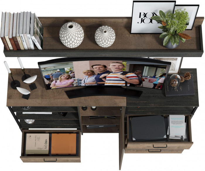 Трувор Гостиная 004, дуб гранж песочный/интра