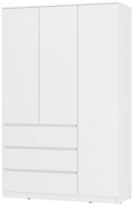 Шкаф 3-х створчатый Симпл ШК-08, Белый