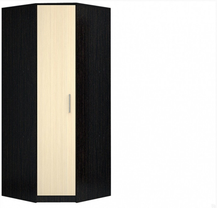 Шкаф угловой ЛДСП Эра, вотан/Белый глянец