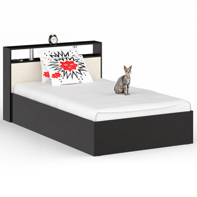 Камелия Кровать 1200, венге/дуб лоредо