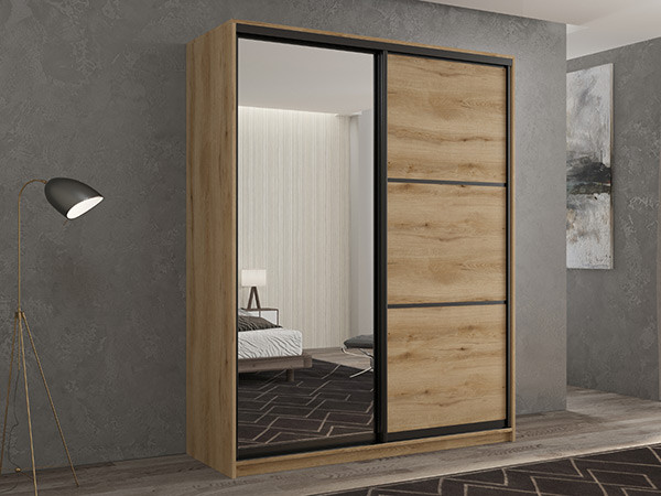 Шкаф-купе Кааппи 2 Эвок Прибрежный 140х60х230 см