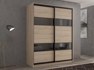 Шкаф-купе Кааппи 7 Сонома Светлый 160х45х230 см