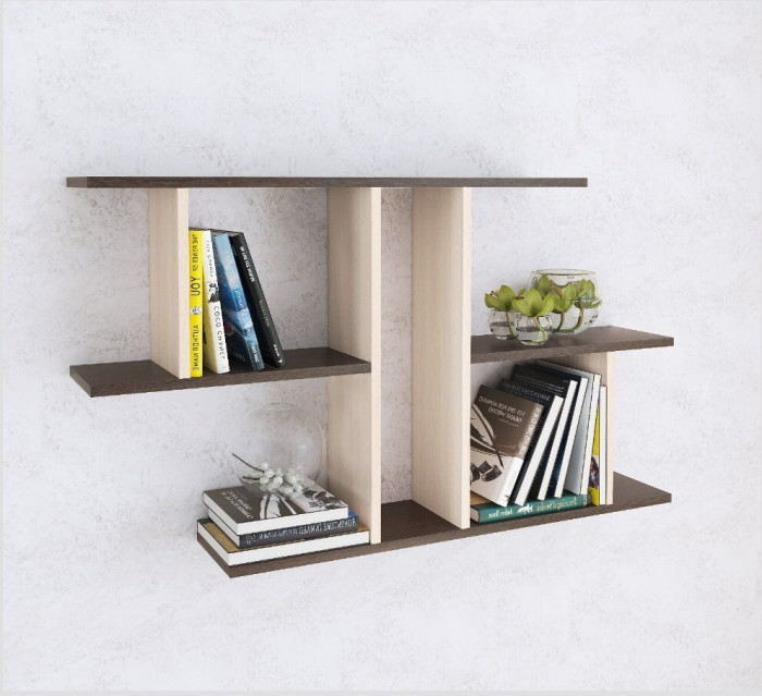 Полка навесная ПН-4 венге/дуб молочный