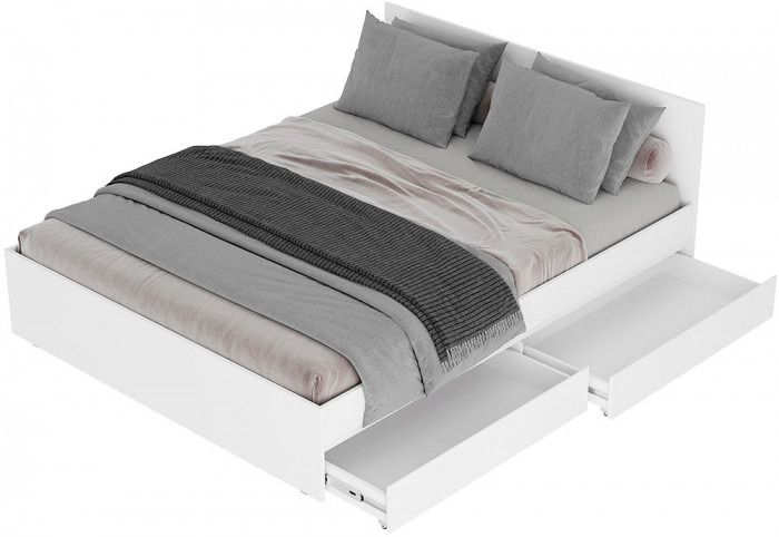 Симпл КР-17 кровать 1,6 м белый